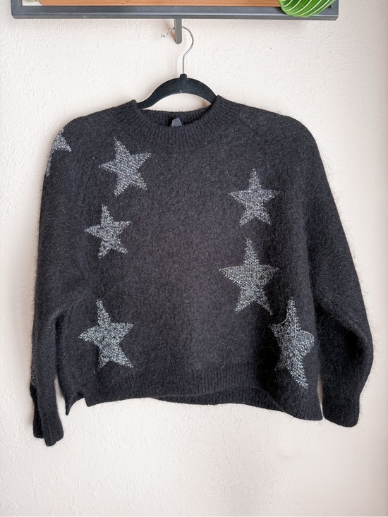 All Saints Sweaters - AllSaints Star Sweater in Black & Silver